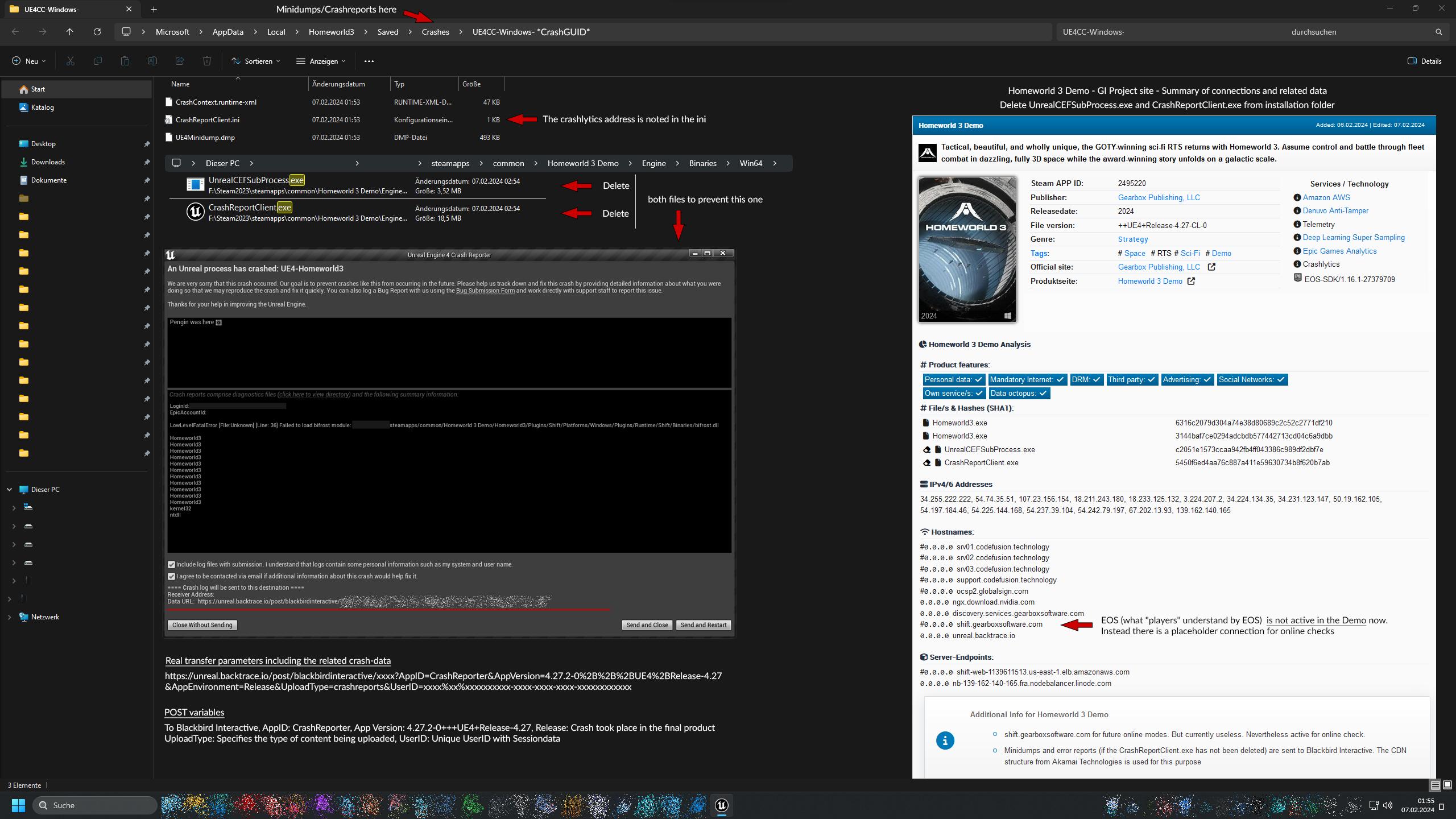 Active Crashreports for product: Homeworld 3 Demo